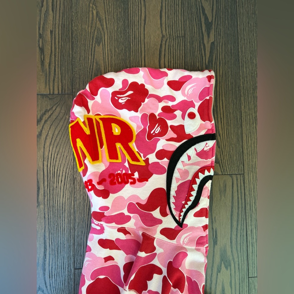 Bape Pink Camo Zip Up Hoodie - Picture 4 of 8